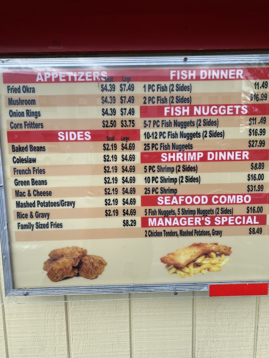 Fish & Chix Menu - Image 1